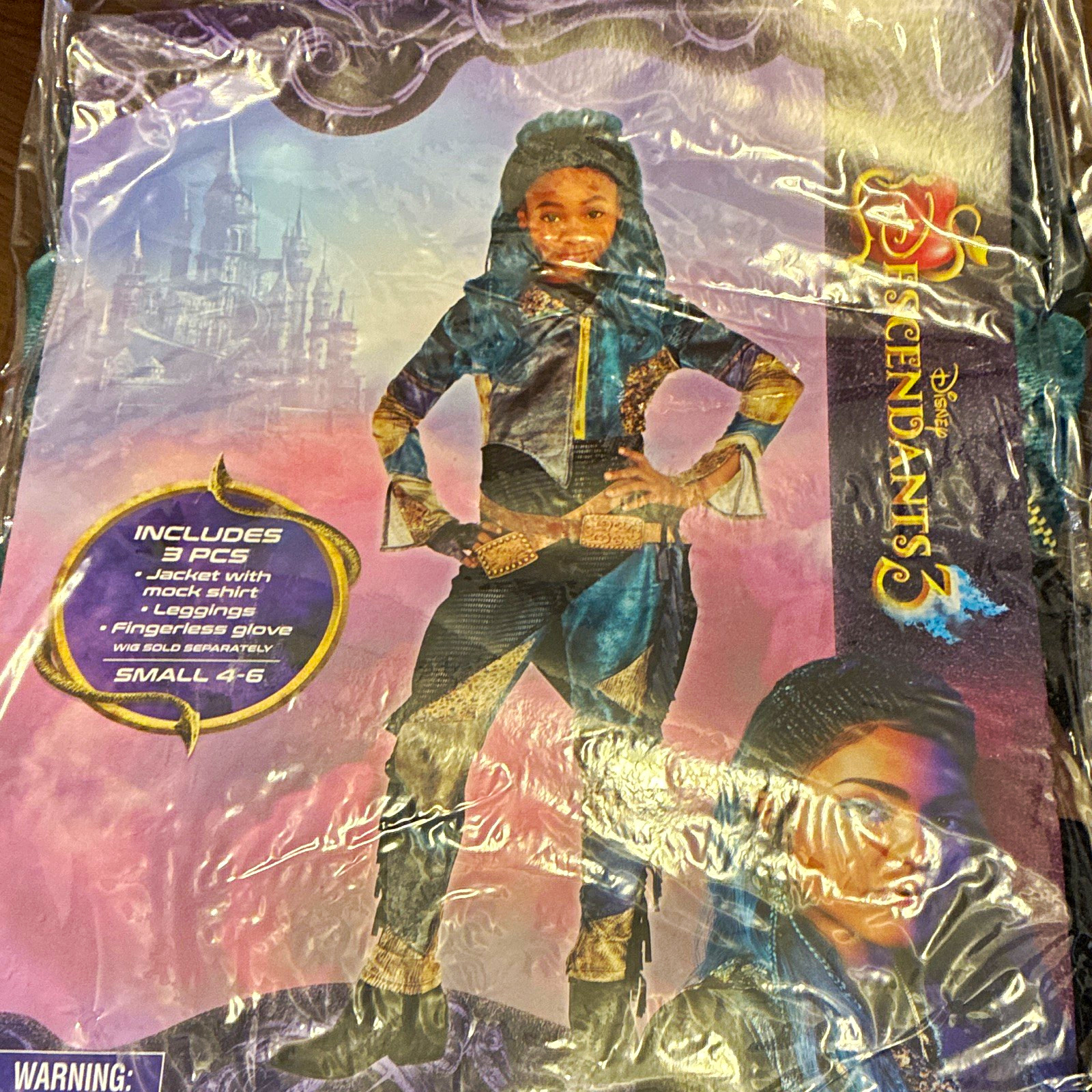 Disney Descendants 3 Uma Child Costume Set Size S (4-6) Blue/Gold/Black Disney Descendants 3 Uma Child Costume Set Size S (4-6) Blue/Gold/Black