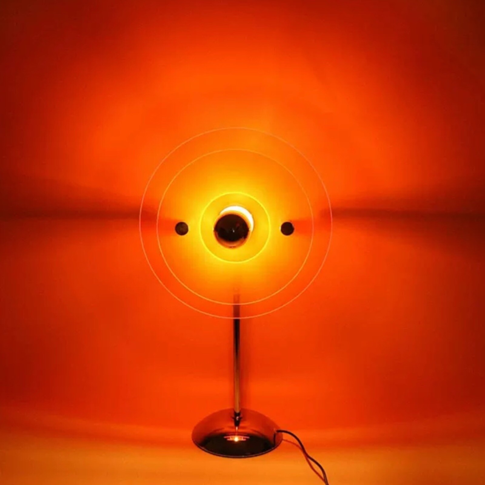 Bauhaus-inspired Retro Bedside Table Lamp - WabI-Sabi Ambient Pure Orange Light Bauhaus-inspired Retro Bedside Table Lamp - WabI-Sabi Ambient Pure Orange Light