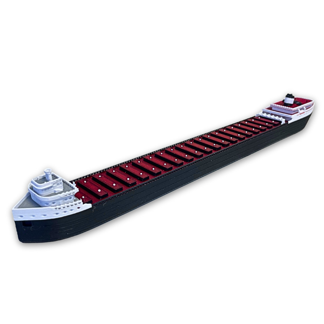 William Clay Ford Model Ship 1 Ft Long Assembled Great Lakes Freighter