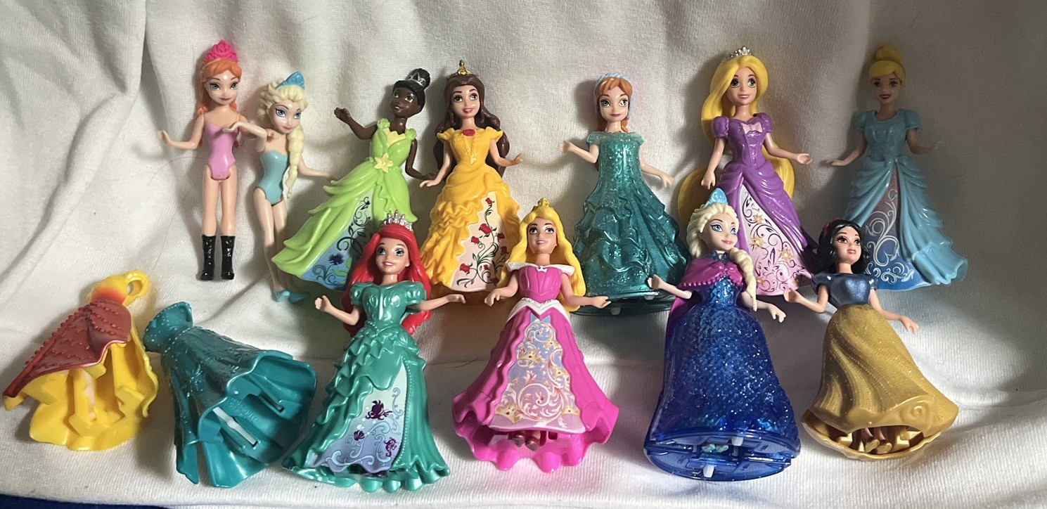 Disney Princess Magiclip Dolls - Lot (some duplicates)