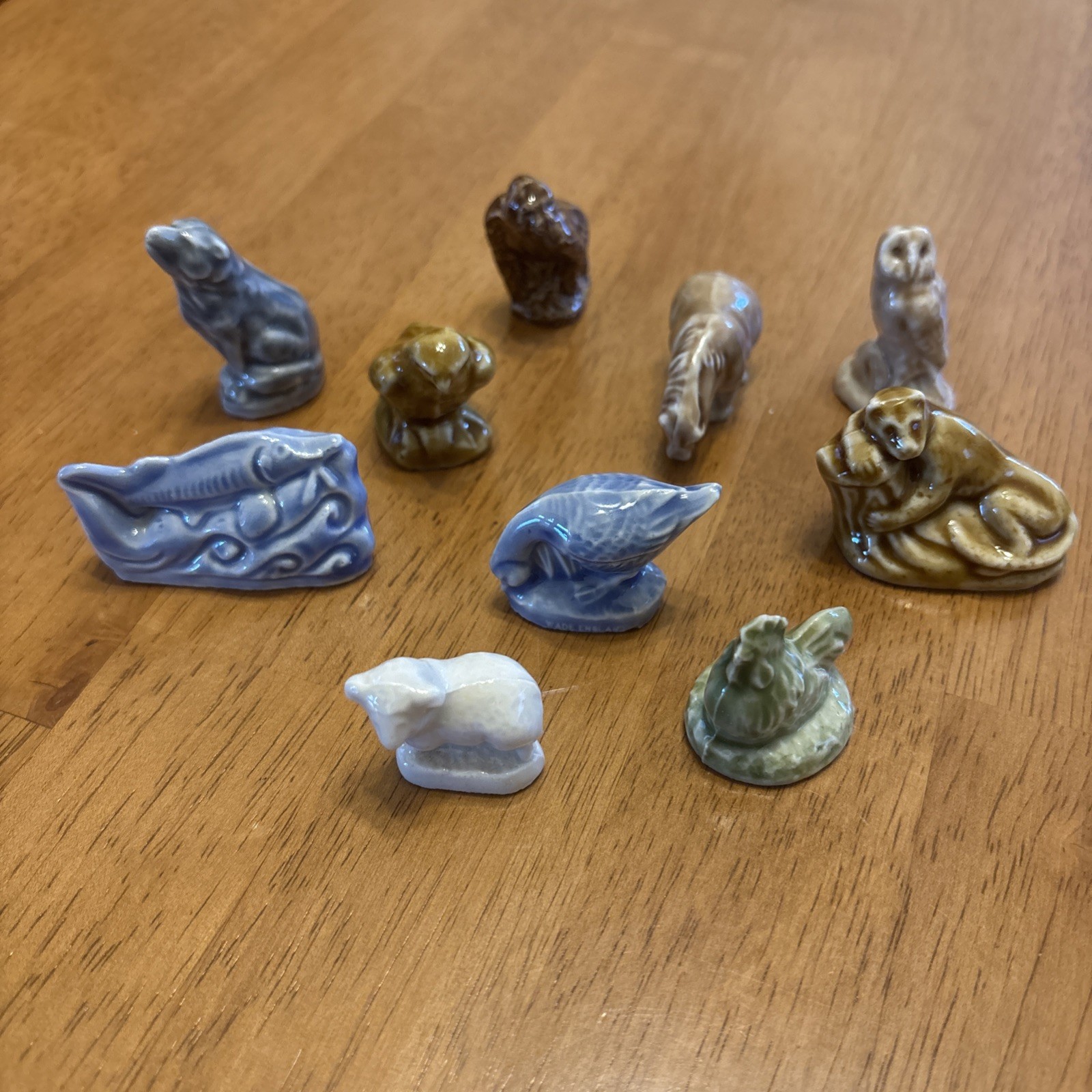 Lot of  10 Vintage Wade Whimsies Figurines Animal Variety England