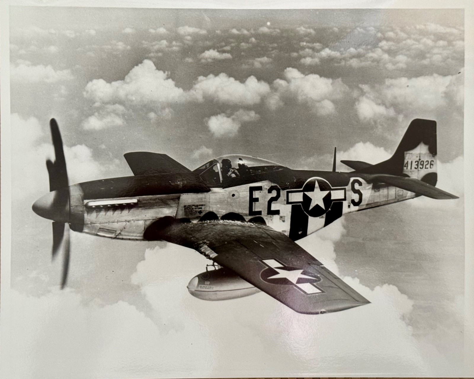 Vintage WWII P-51D Mustang Fighter 361st FG ORIGINAL NEGATIVE & Kodak Prints Lot