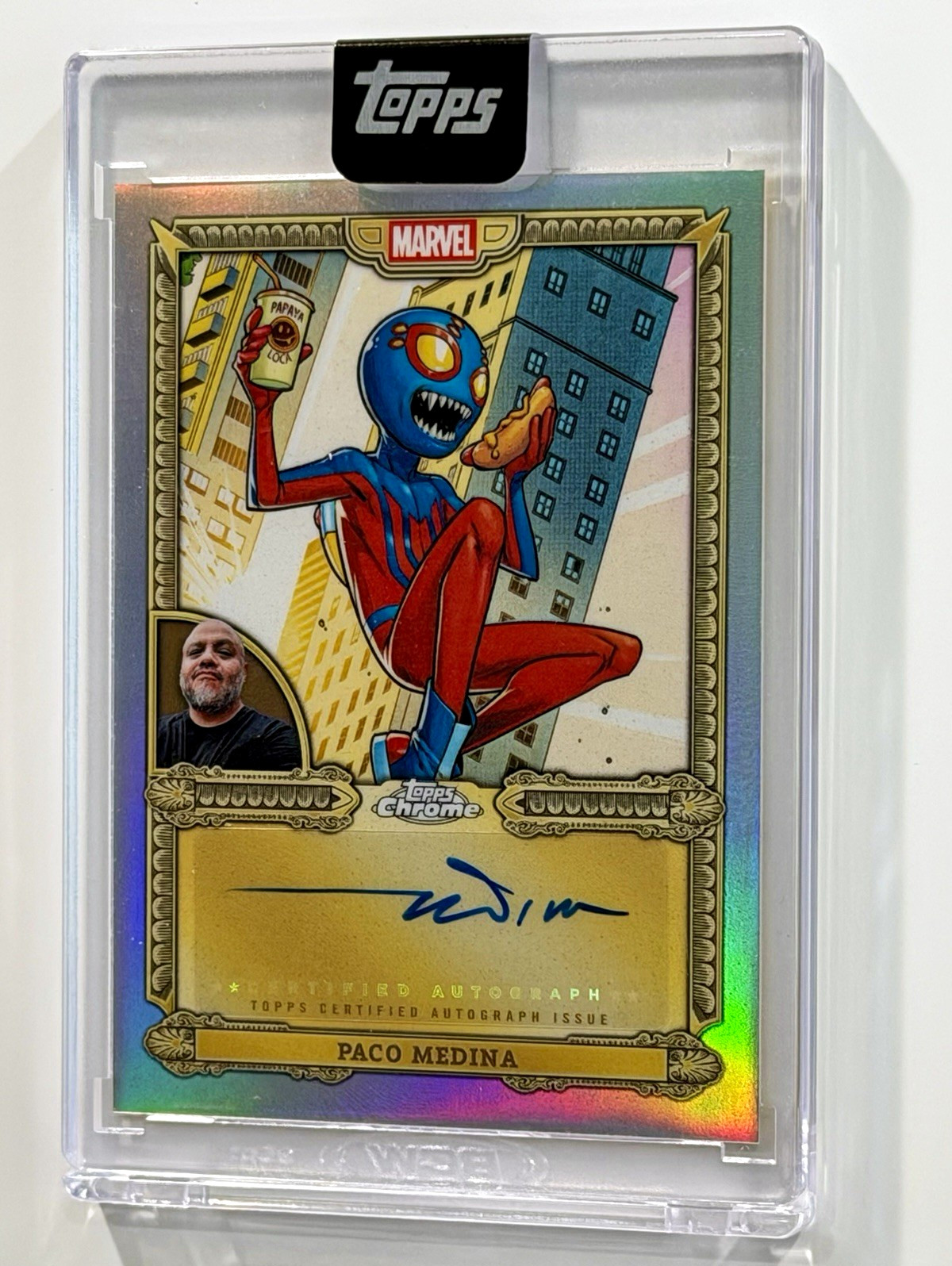 Topps 2026 Topps Mint Marvel Spider-Boy Chrome Auto Paco Medina CA-PM Insert