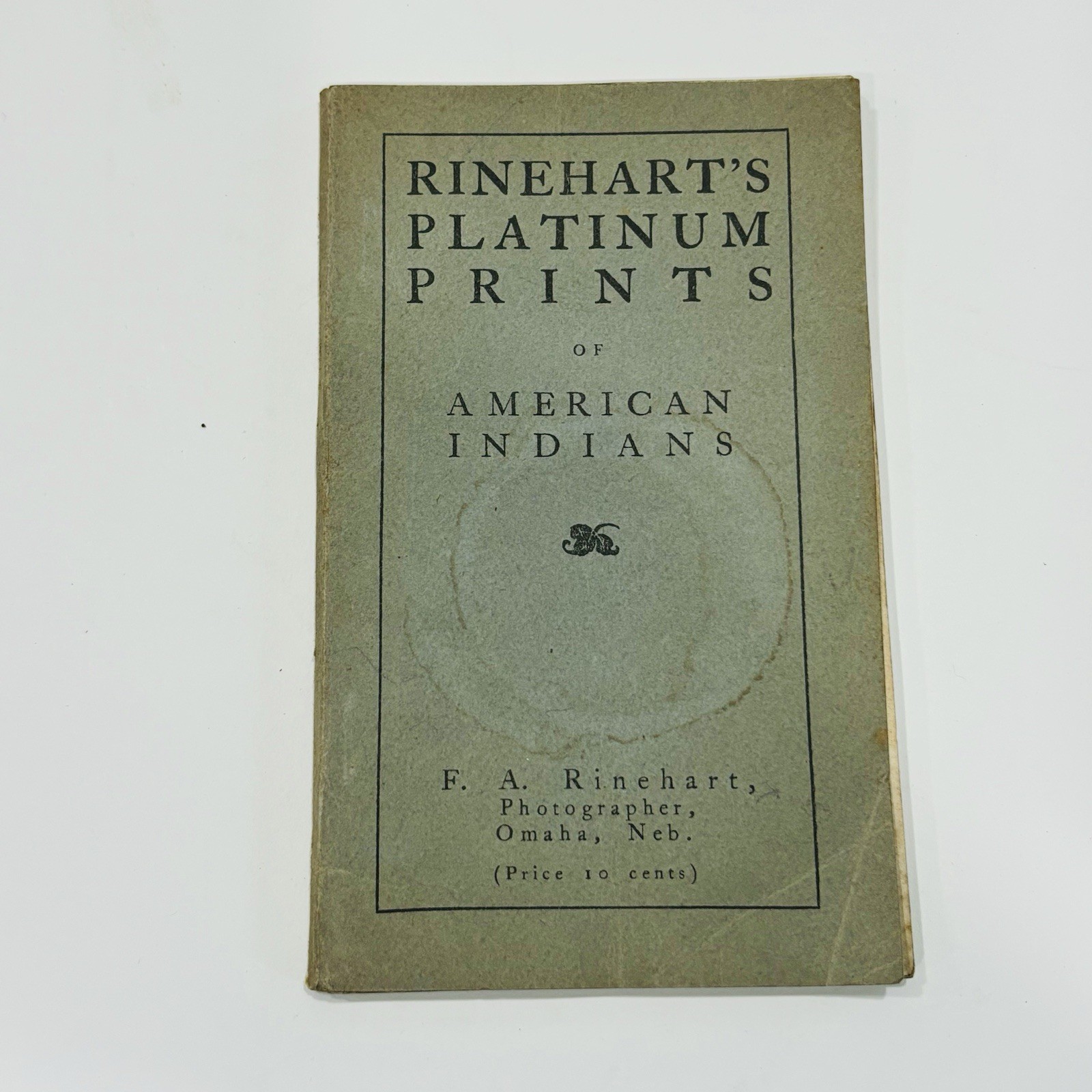 Rinehart’s Platinum Prints of American Indians 1899 Antique Photography Rare