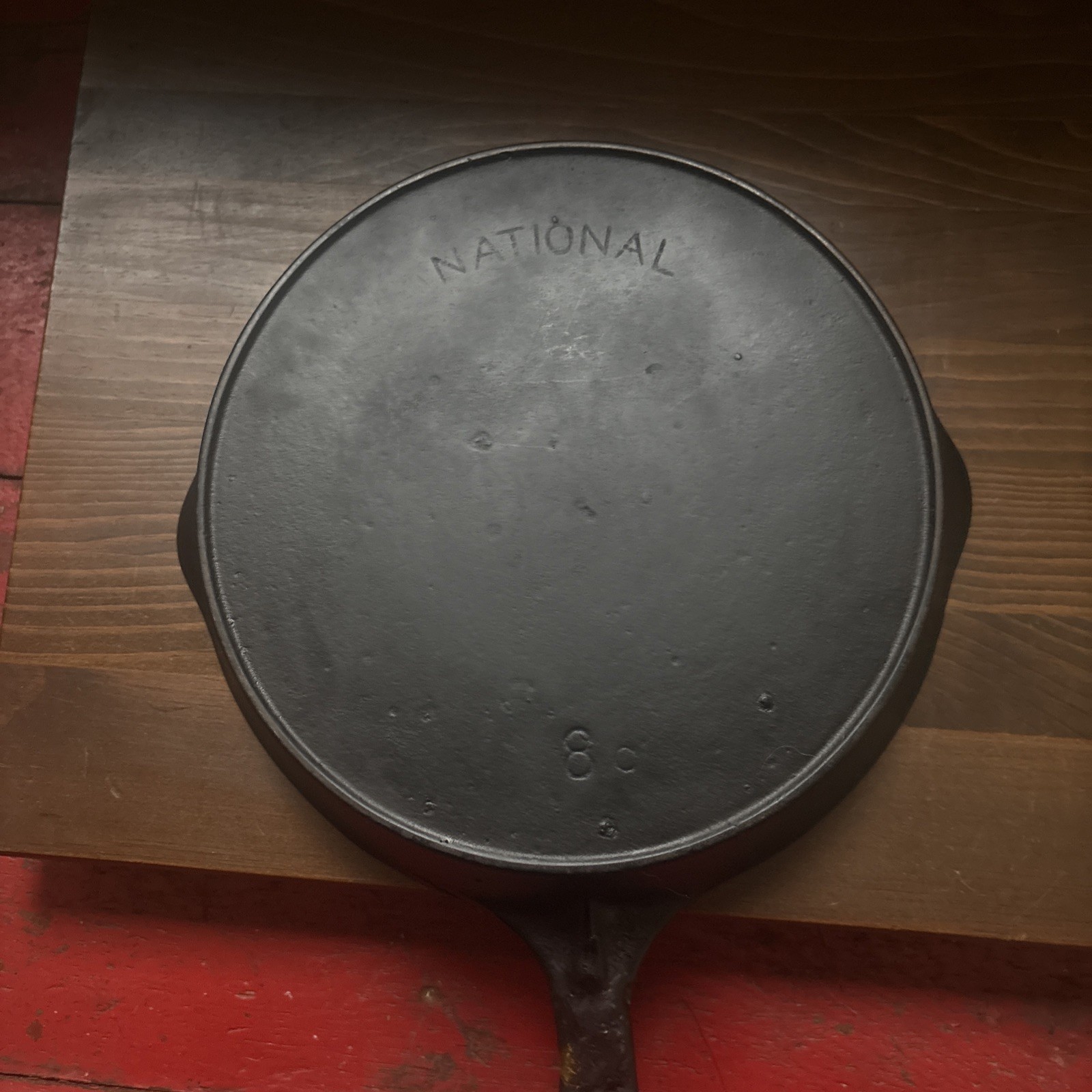 Vintage National Cast Iron Skillet #8 C Vintage National Cast Iron Skillet #8 C