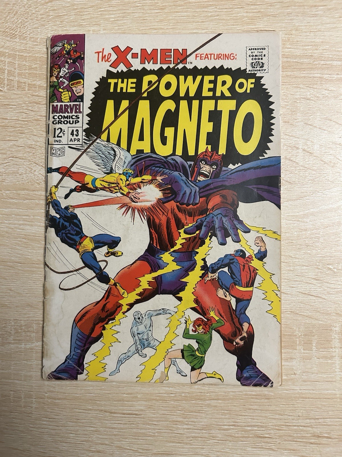 X-Men #43 Marvel 1968 Magneto Quicksilver Scarlet Witch Silver Age Good 2.0