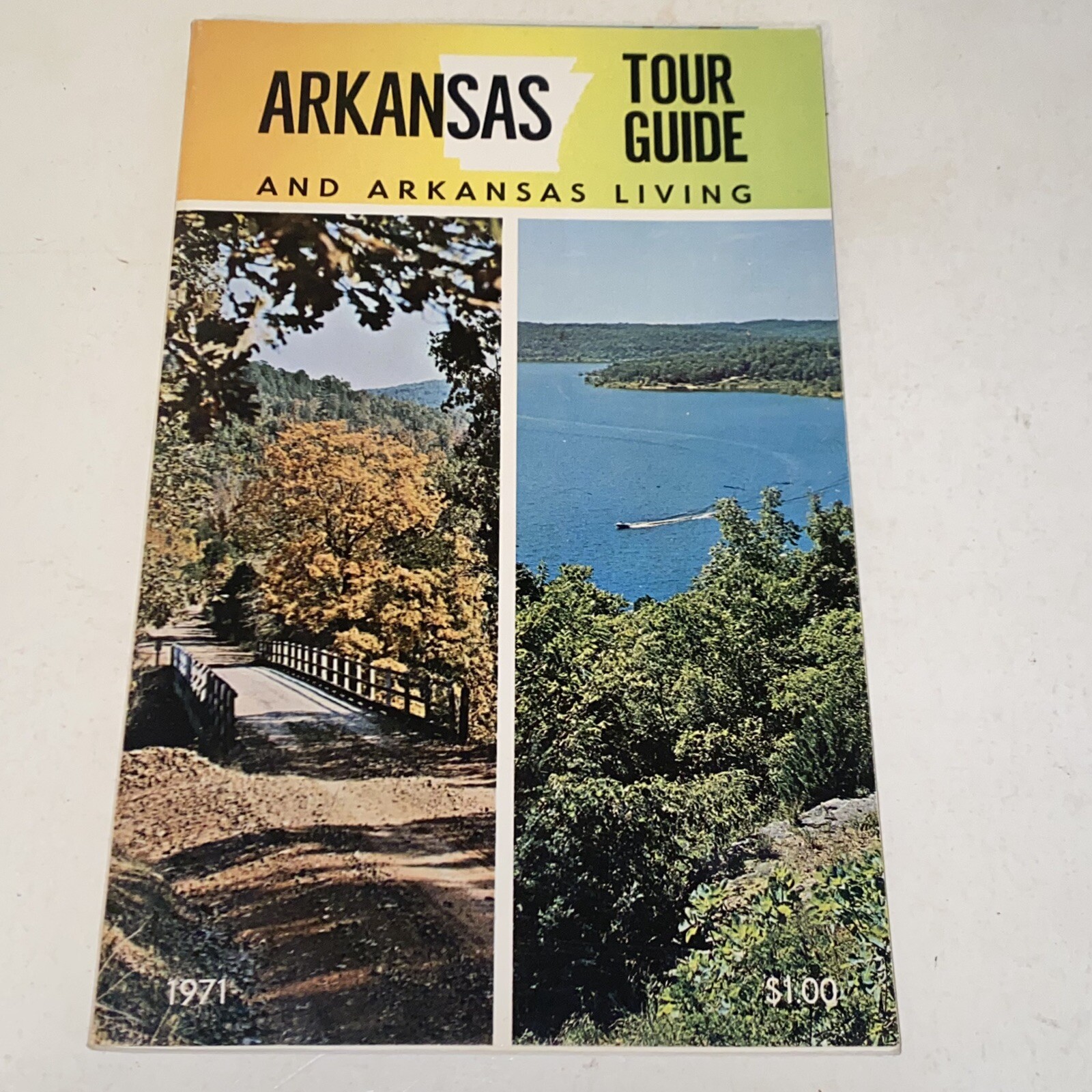 Vintage 1971 Arkansas Tourist Travel Vacation Full Color Guide Brochure Booklet