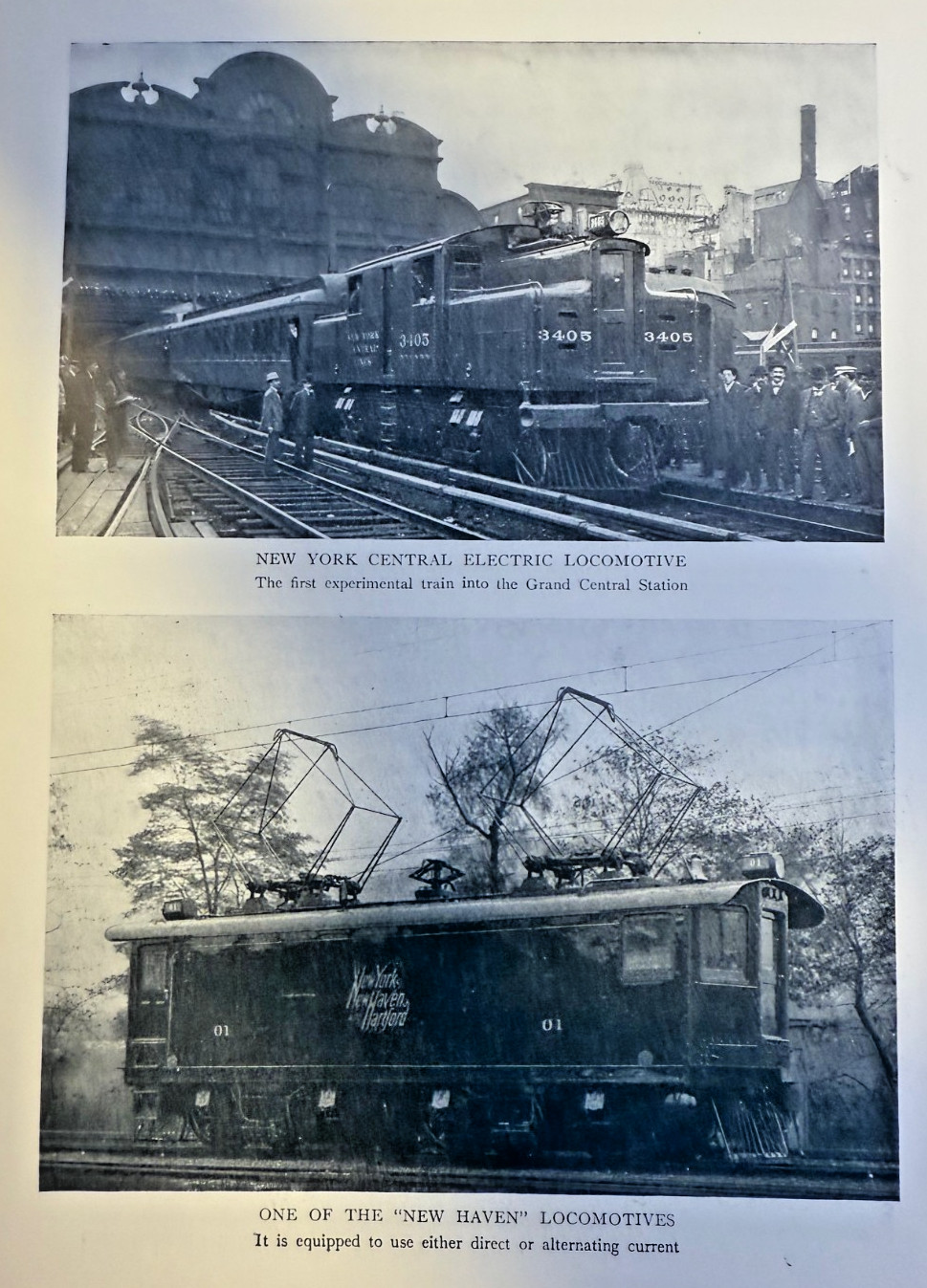 1907 Gasoline & Electric Trains Replacing Steam Locomotives illustrated