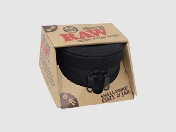Raw Mason Jar Cozy in Smell Proof Case 6OZ