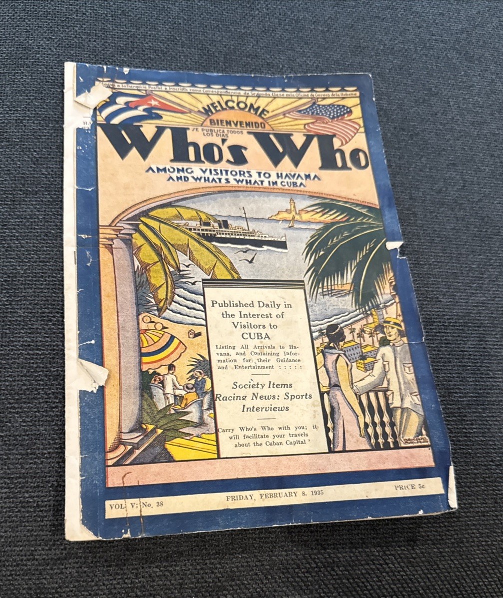 VINTAGE PUBLICATION WELCOME TO CUBA CUNNARD LINE WHATS WHAT IN CUBA HAVANA 1935