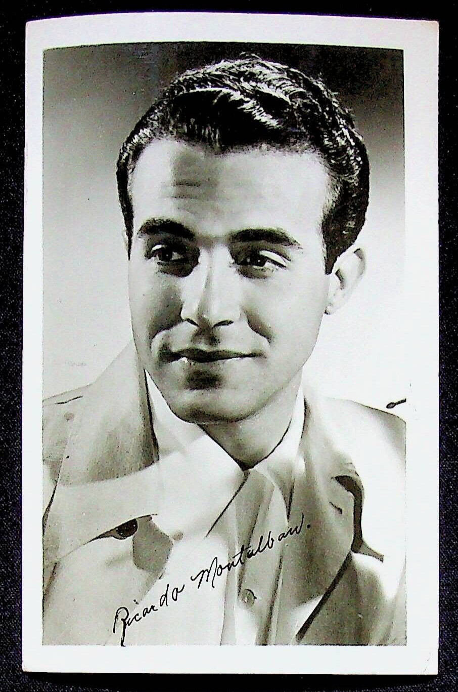 RPPC 1950s Actor Ricardo Montalban Movie Star Real Photo Postcard A21