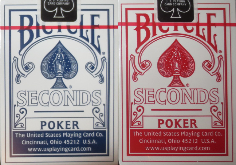 Bicycle Seconds Playing Cards 2 Deck Set - Black Seal - Printed in Ohio - SEALED