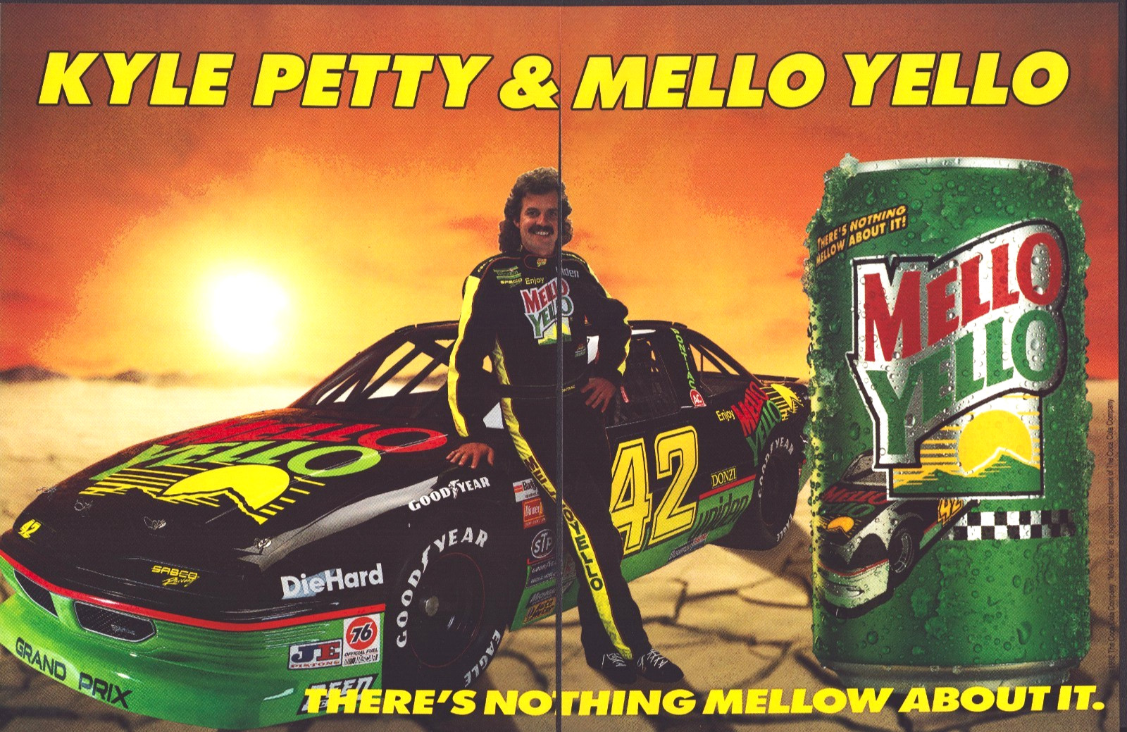 1998 Nascar KYLE PETTY MELLO YEAR 2 PG Pin-Up WALL PRINT ART - NOTHING MELLOW 1998 Nascar KYLE PETTY MELLO YEAR 2 PG Pin-Up WALL PRINT ART - NOTHING MELLOW