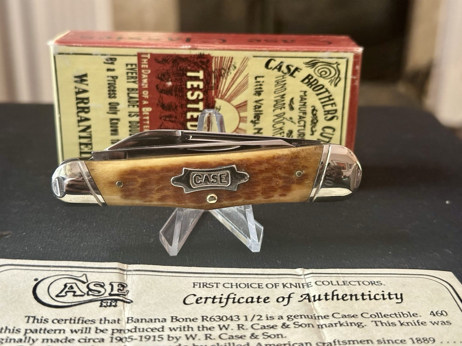 CASE XX AMERICAN CLASSIC ROGERS BANANA BONE 1994 WHITTLER 