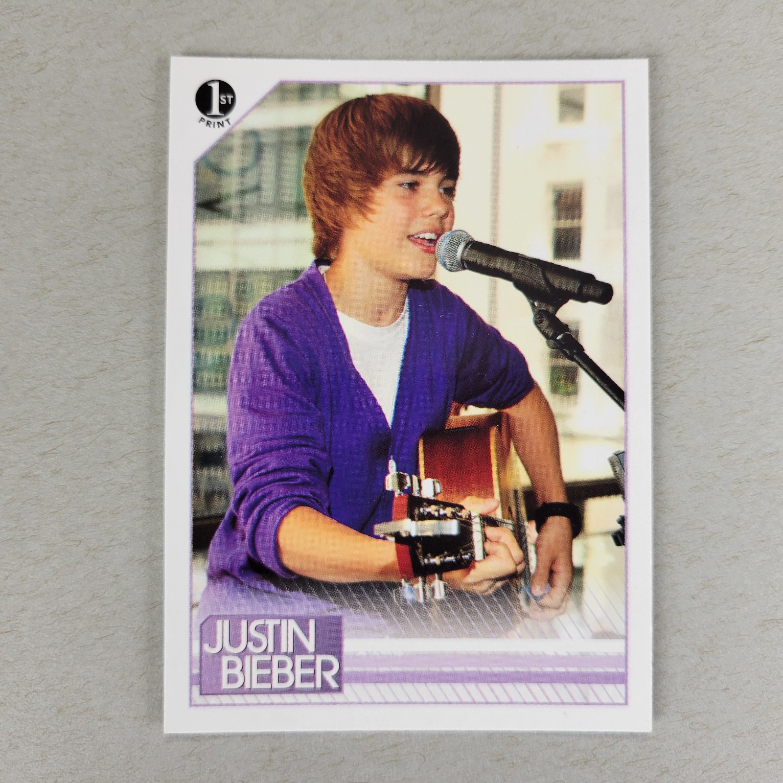 2010 Panini Justin Bieber 1st Print Trading Card #32 2010 Panini Justin Bieber 1st Print Trading Card #32