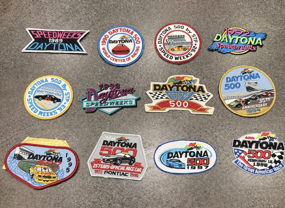 Lot of 12 Vintage NASCAR Daytona Race Patches 80’s & 90’s Great For Jacket Hats Lot of 12 Vintage NASCAR Daytona Race Patches 80’s & 90’s Great For Jacket Hats