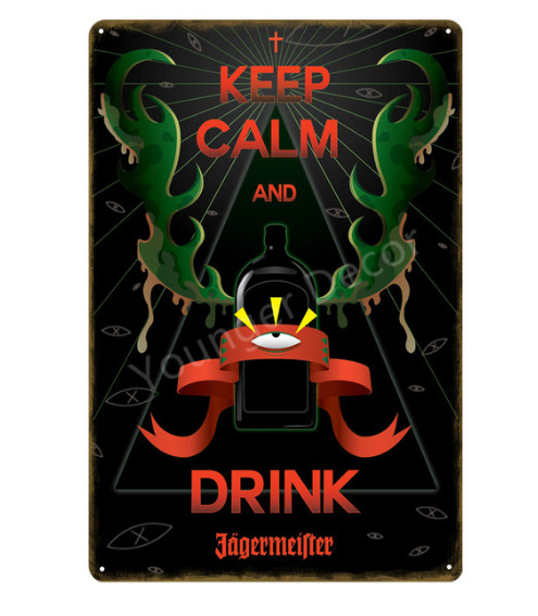 20x30cm Jagermeister Classic Metal Tin Signs Home Bar Pub Decor Metal Plaque