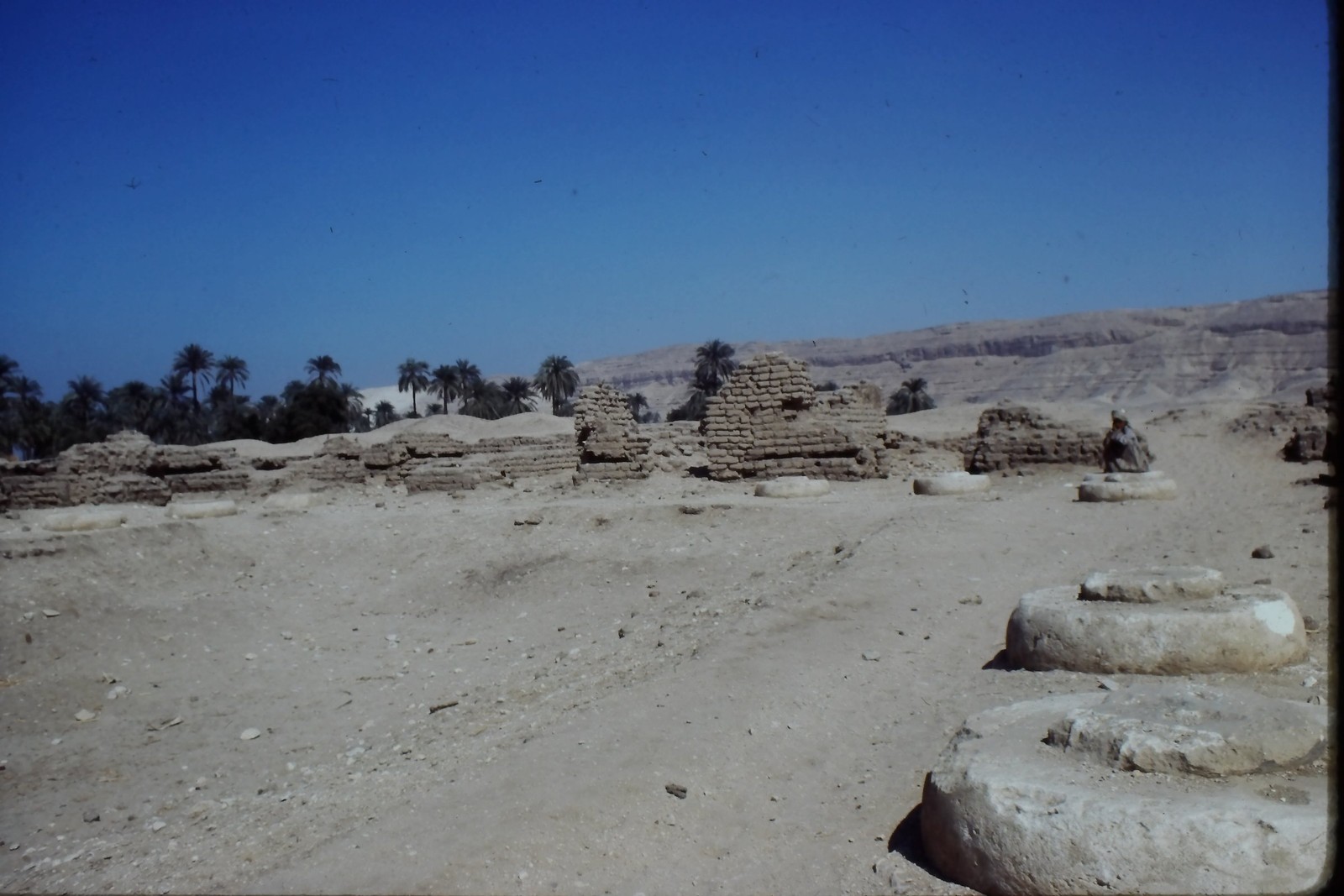 1978 Kodachrome 35mm Slide, Saqqara Necropolis Ruins, Egypt valley desert Stone 1978 Kodachrome 35mm Slide, Saqqara Necropolis Ruins, Egypt valley desert Stone