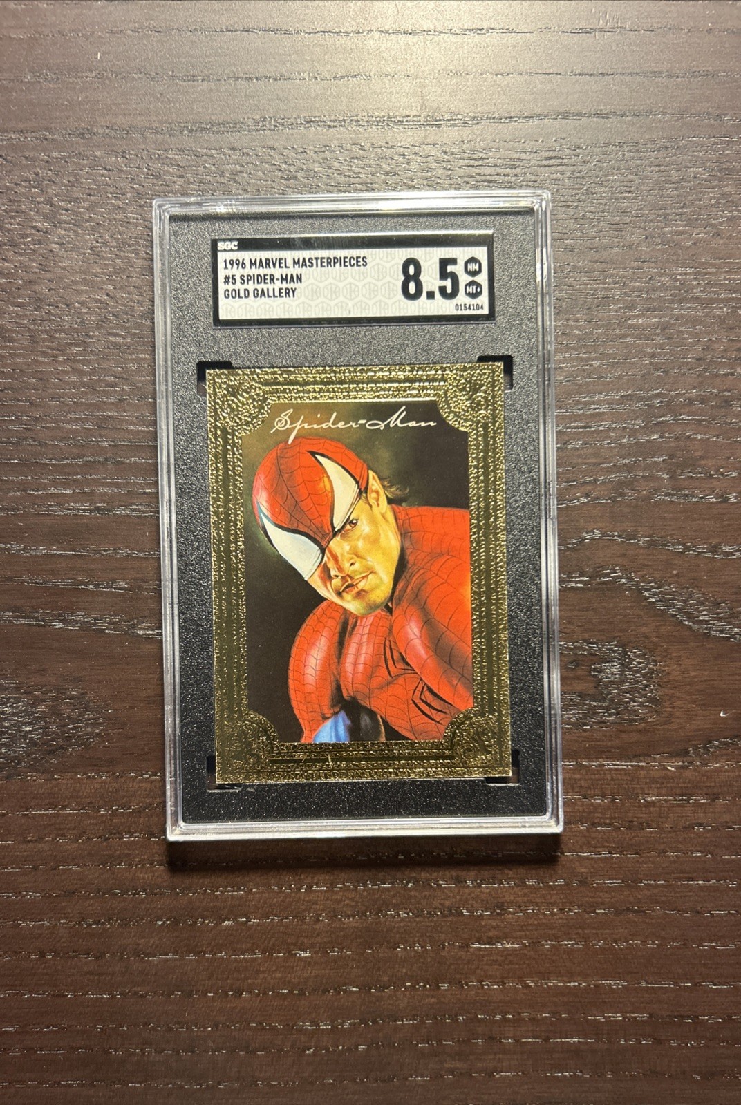1996 Spider-Man Marvel Masterpieces Gold Gallery #5 SGC 8.5