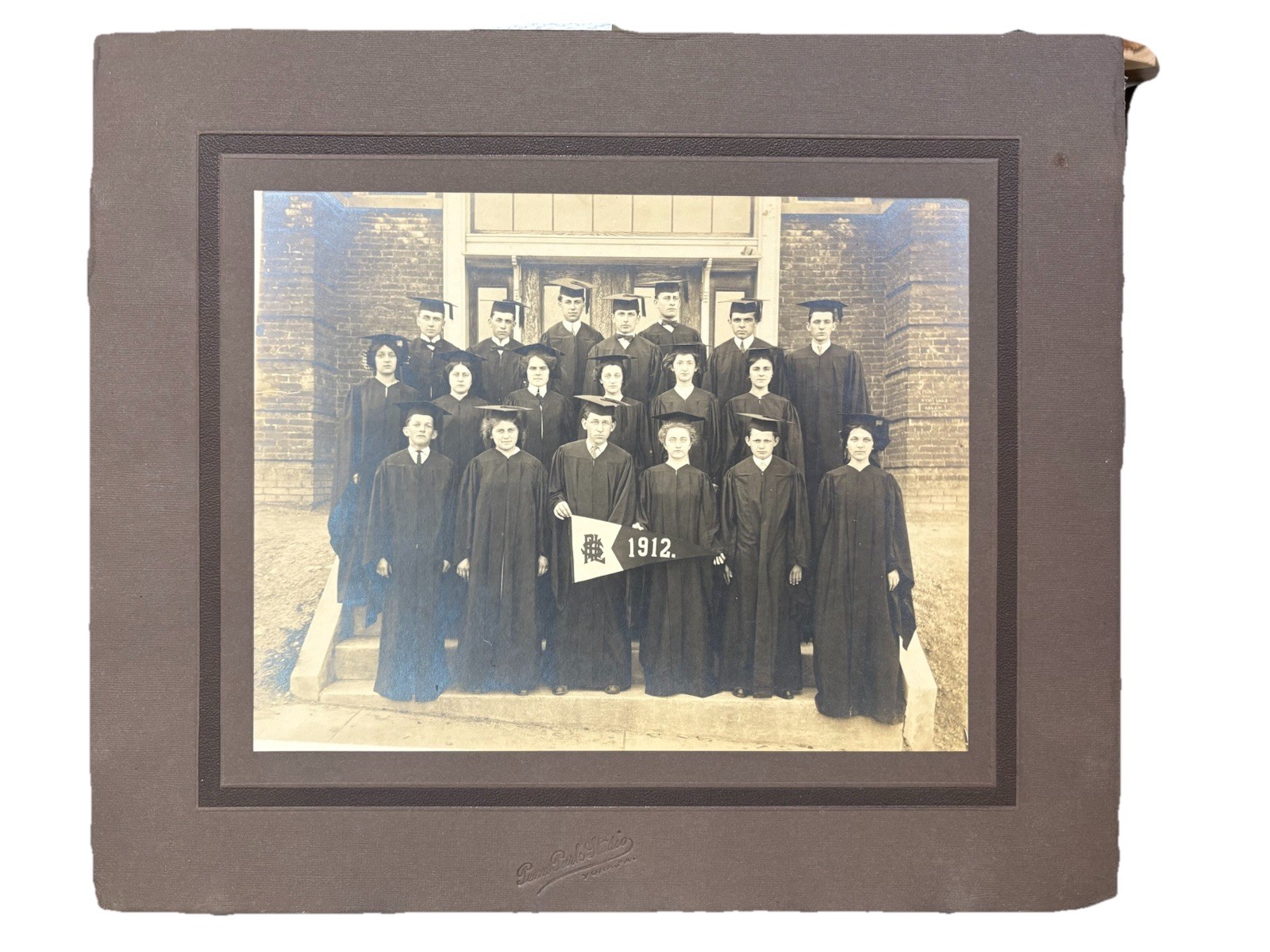 Original 1912 graduation Photo Red Lion Pennsylvania Penn Park Studio York