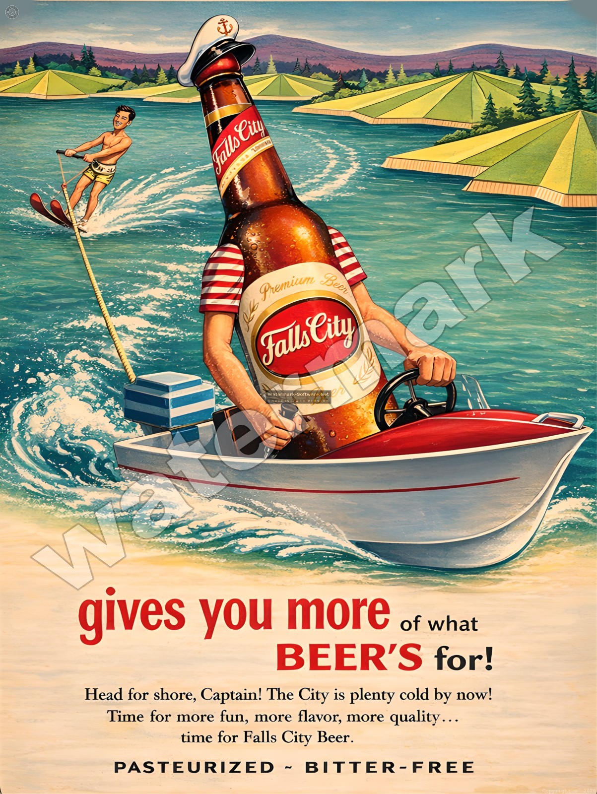 Falls City Beer Metal Sign 9\