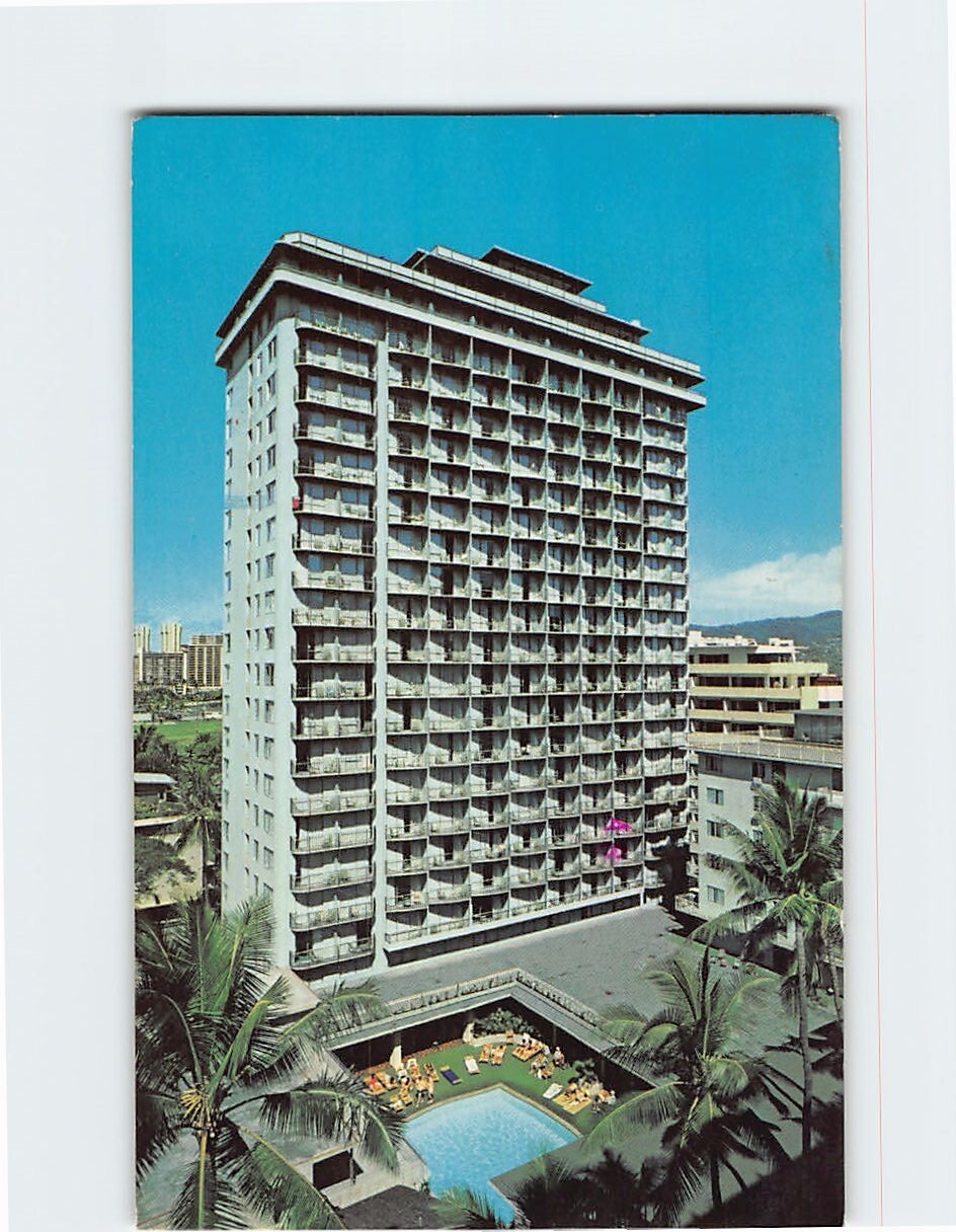 Postcard Waikiki Village Hotel Hawaii USA