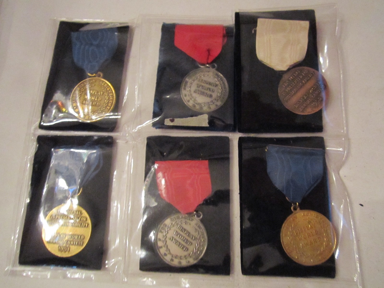 (6) 1950\'S DISPLAY MEDALS - UNUSED & 4 GREATER DALLAS MEDALS - TUB MMMM2