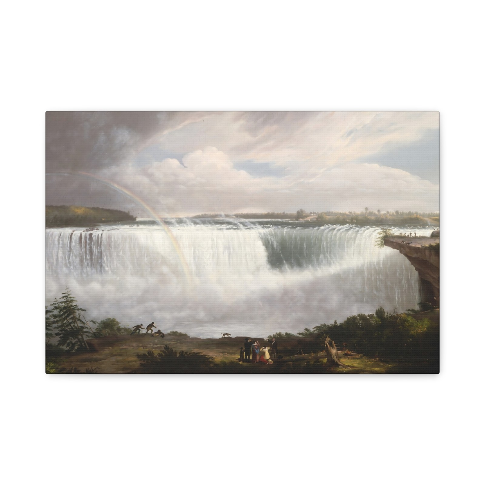 Alvan Fisher - The Great Horseshoe Fall, Niagara - 1820 - Canvas Wall Art