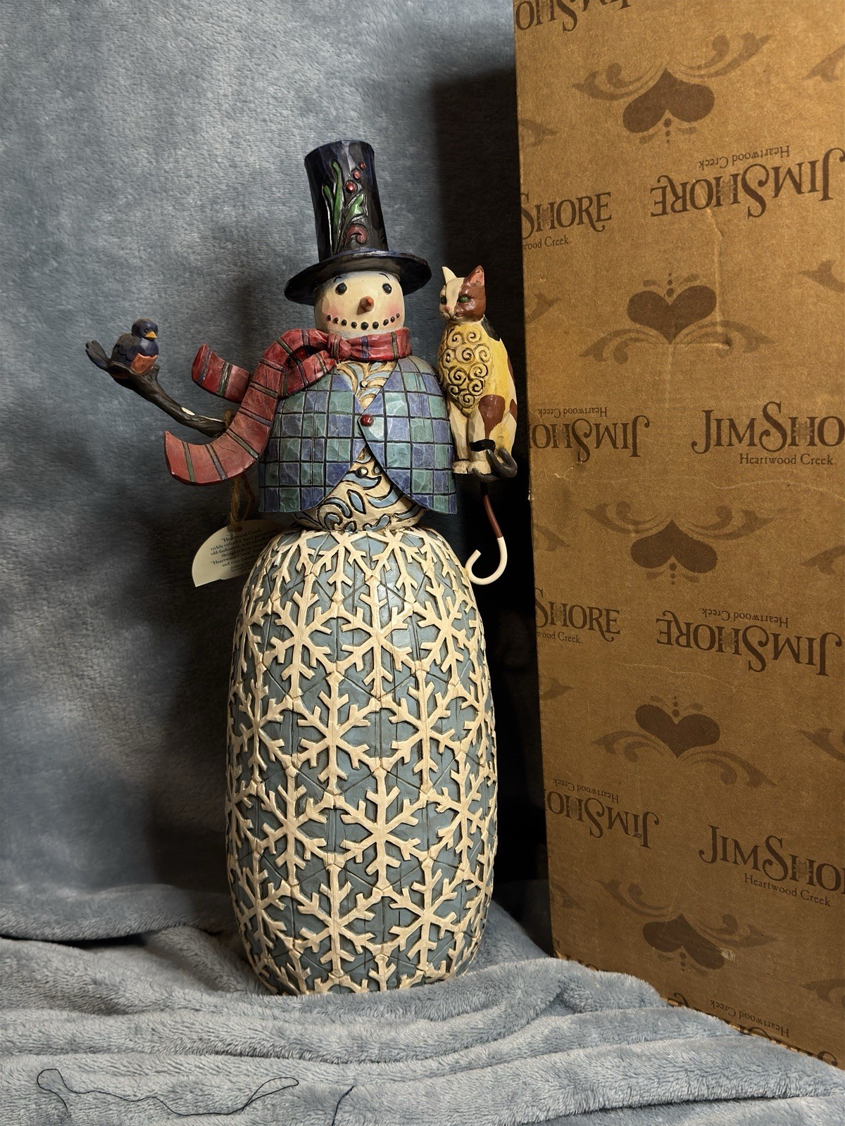 VTG New Holiday Harmony Snowman Jim Shore 2005 NIB Box 15