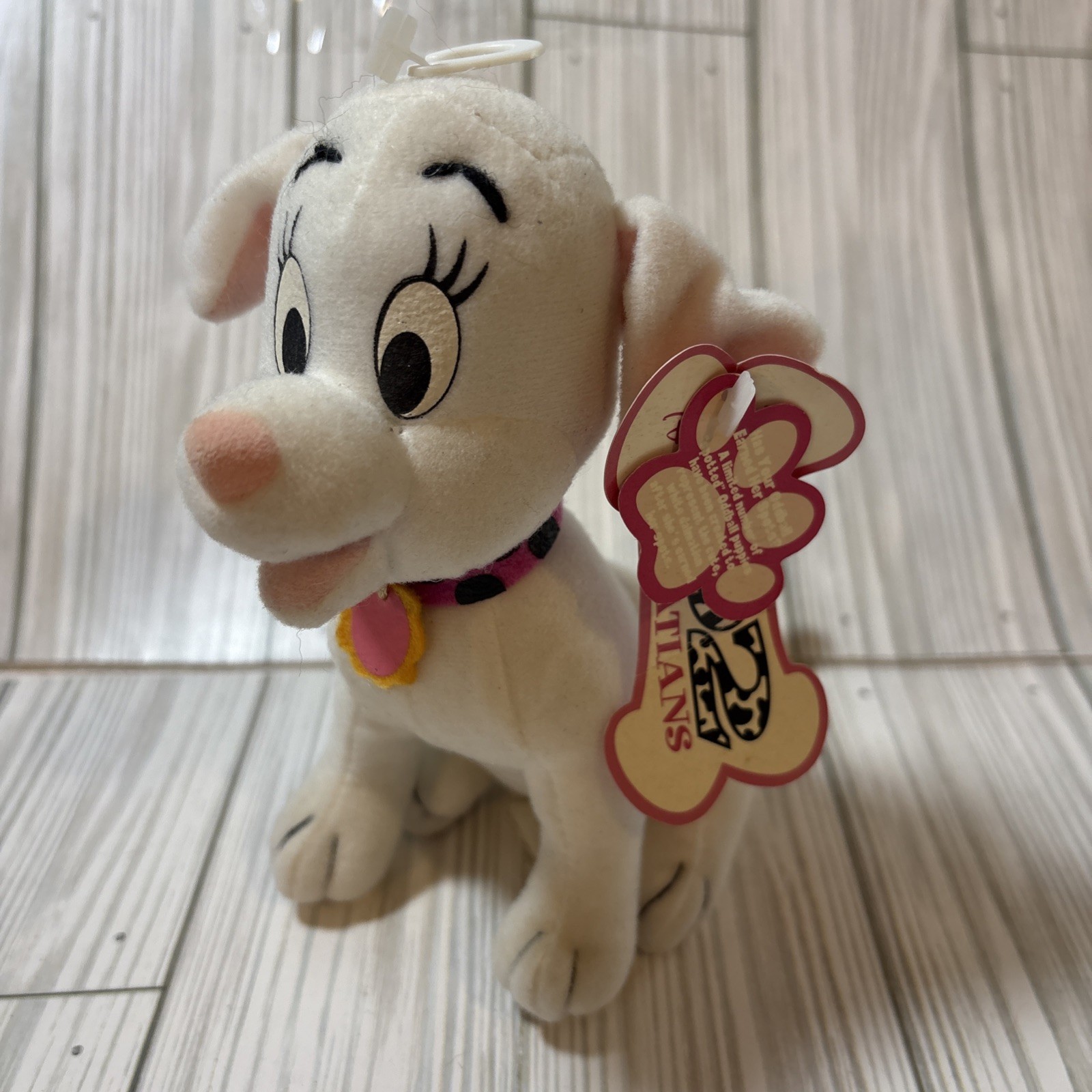 Vintage Disney 102 Dalmatians Plush Dog Oddball Stuffed Animal w/ Tag Kids Toy X
