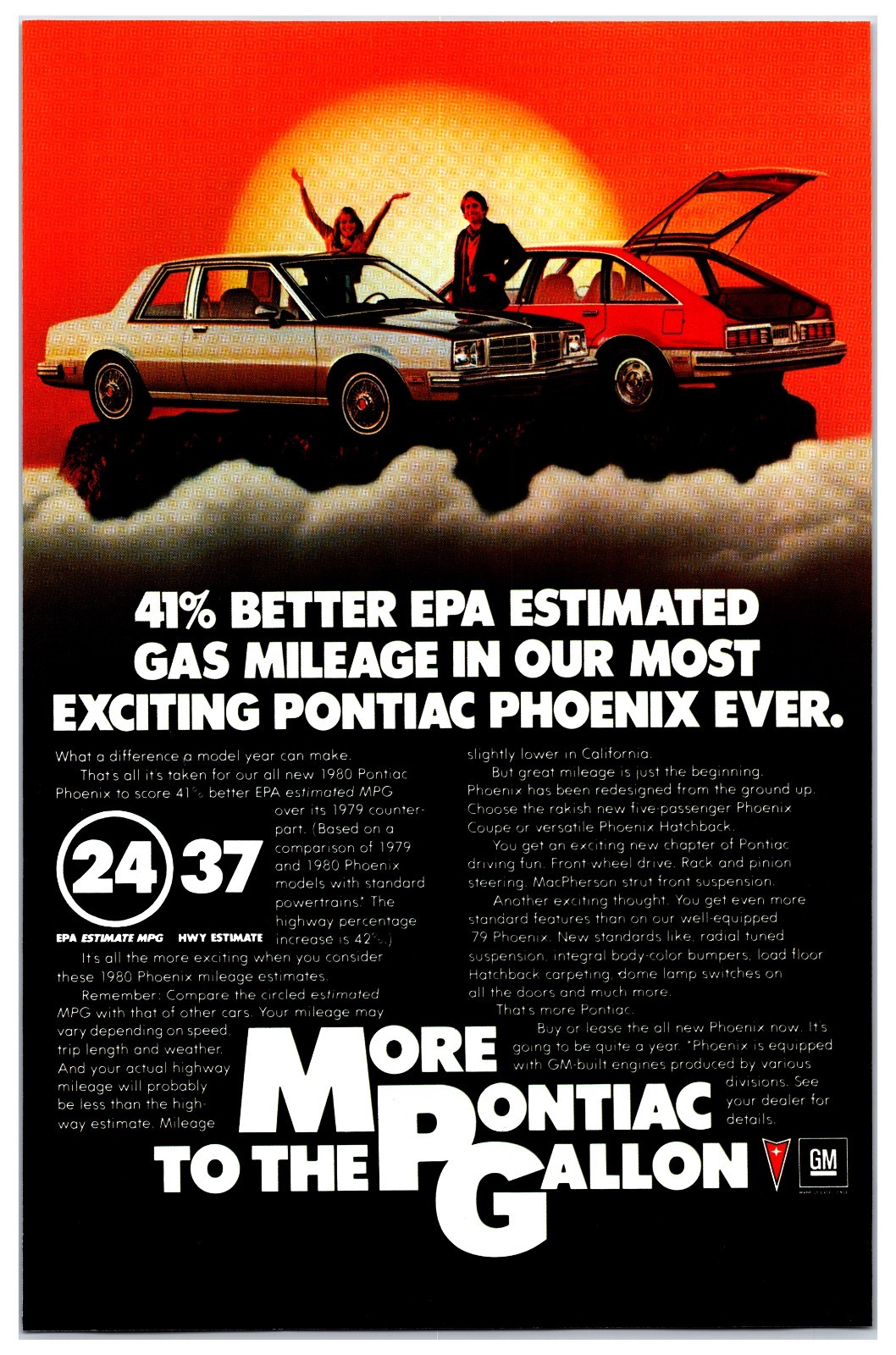 Vintage 1979 Pontiac Phoenix & Cars Original Print Ad (7 x 10in)  Advertisement