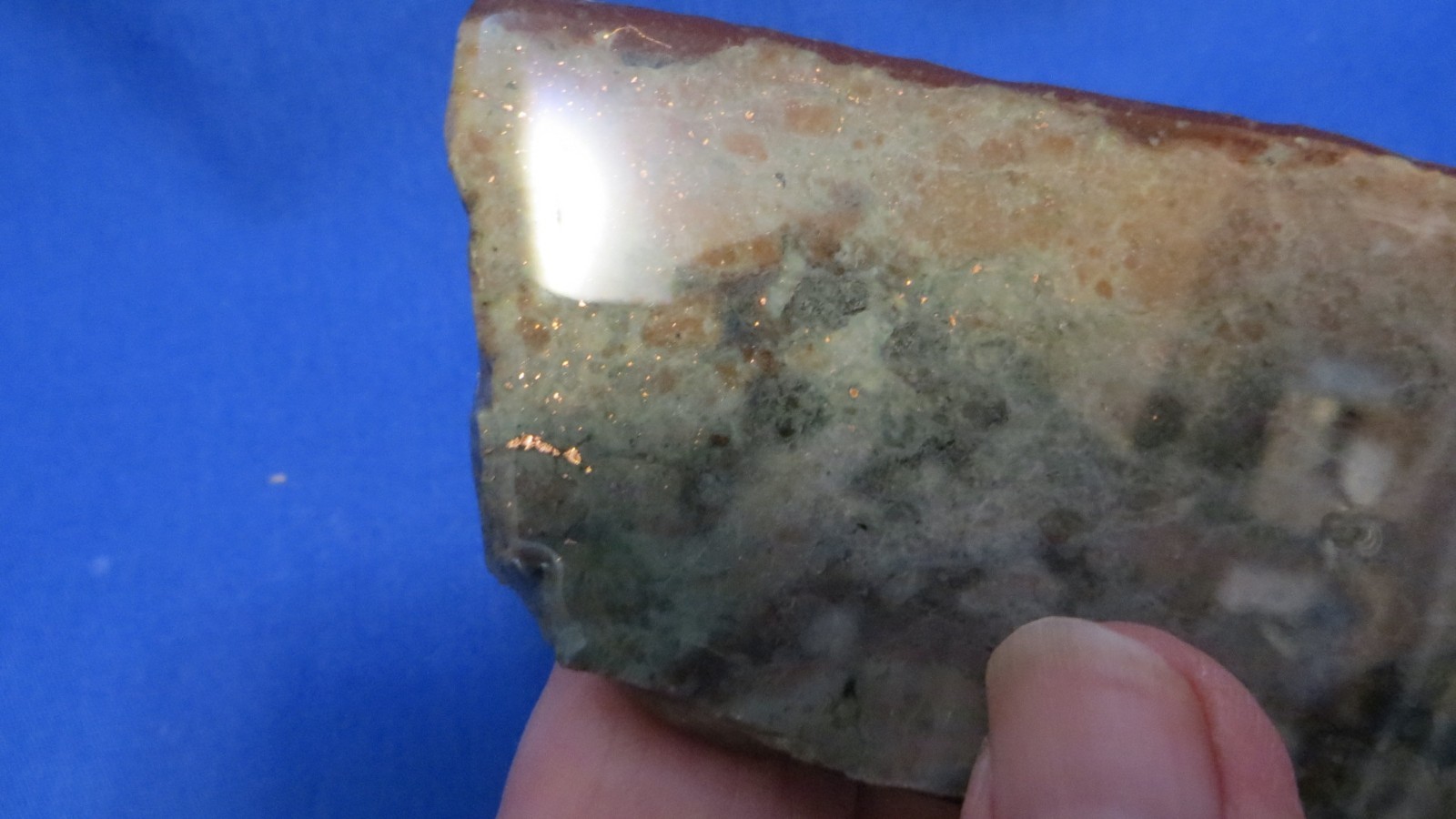 Rare Natural Patricianite Museum Prep Specimen Bright Copper Inclusions 5.7 oz