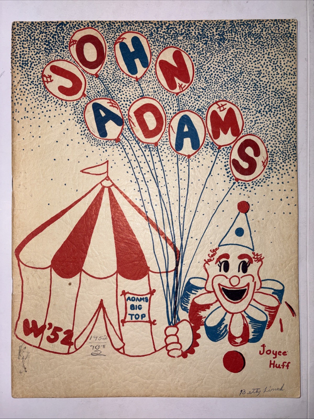 John Adams Jr. High School Yearbook 1952 Santa Monica, LA