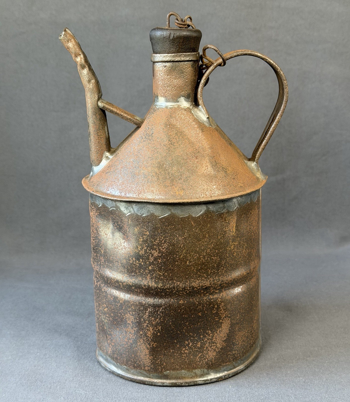 Antique CNR RR Oil Can Railroad Kerosene Gas Tin Long Spout with Handle Vintage