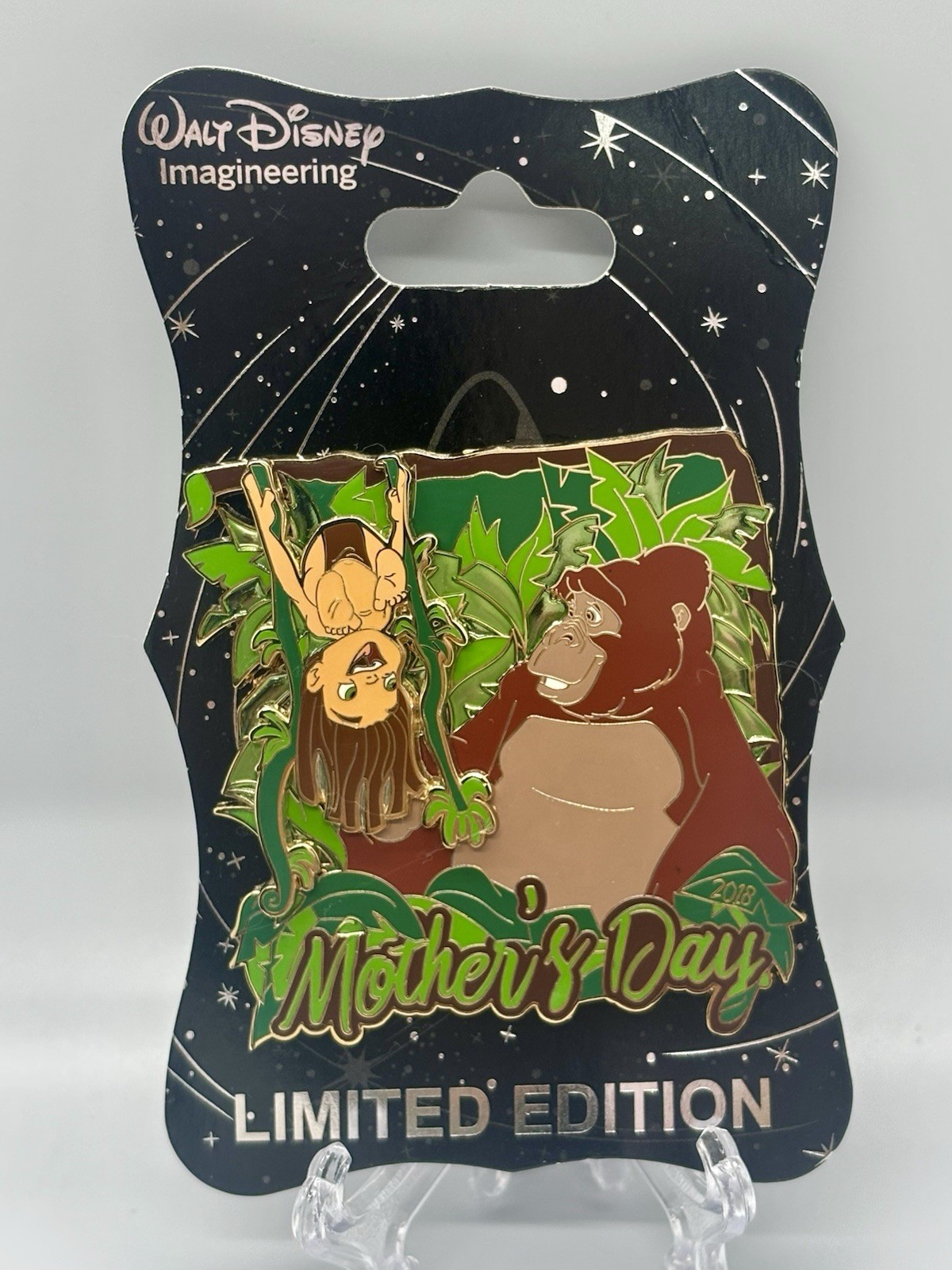 WDI Mothers Day 2018-Young Tarzan & Kala-Tarzan LE 200 Disney Pin on Pin NWT