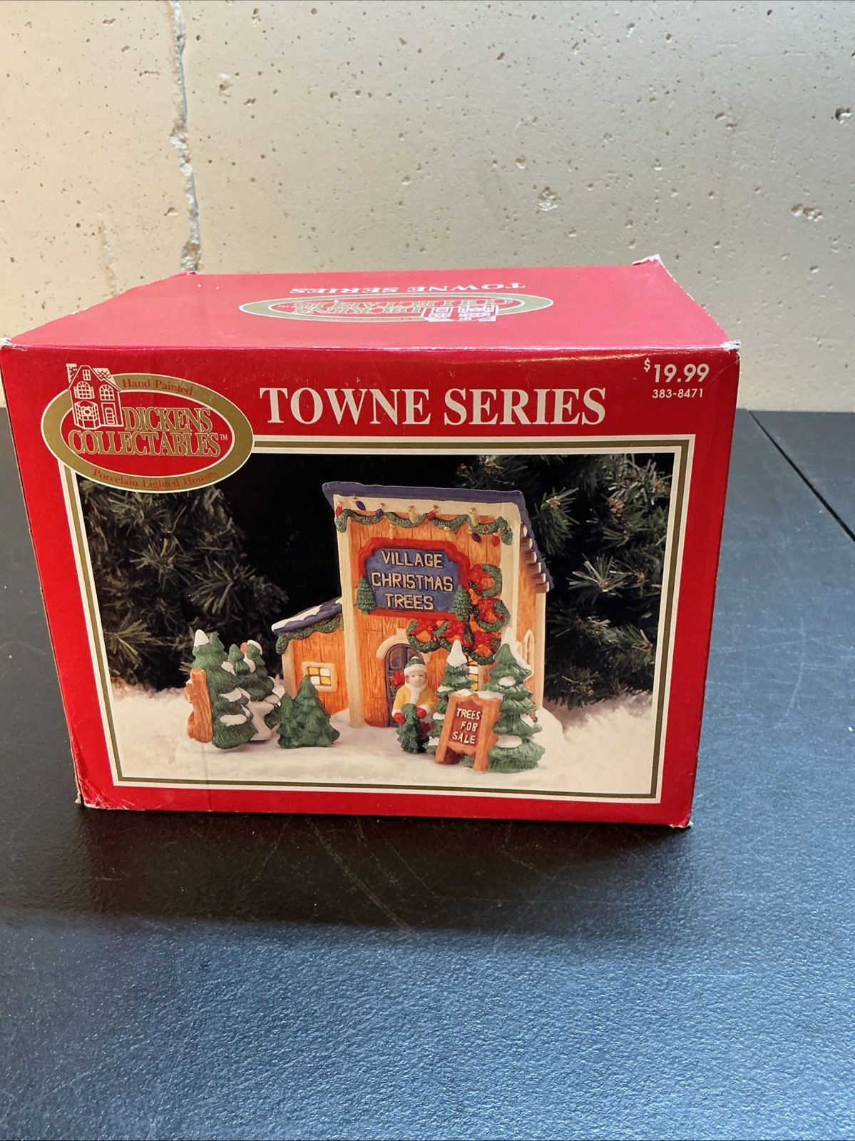 VTG Dickens Towne Series 90s Collectables House Village Christmas Tree Porcelain