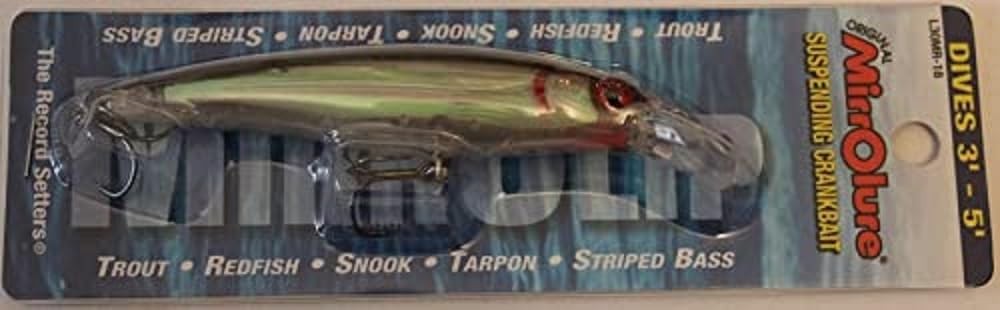 Mirrolure L30MR-18 MirrOLip, Green Bk/White/Silver Mirrolure L30MR-18 MirrOLip, Green Bk/White/Silver