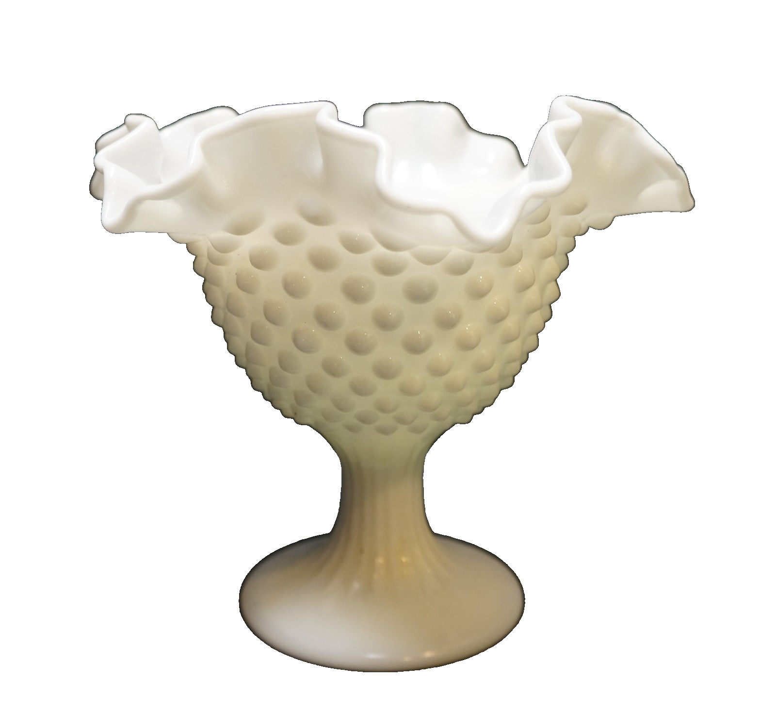 Fenton Hobnail Milk Glass #3728 5 3/4