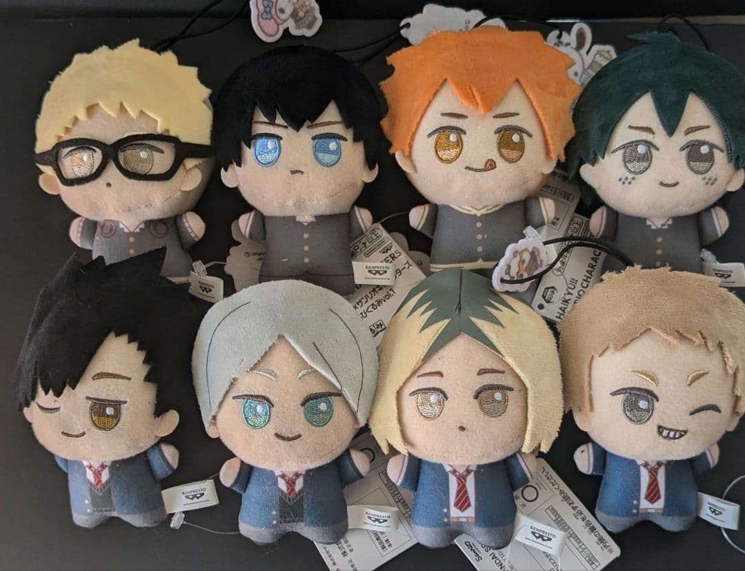 Haikyuu x Sanrio Characters Chibi Plush Vol 1 and 2 Complete Set of 8