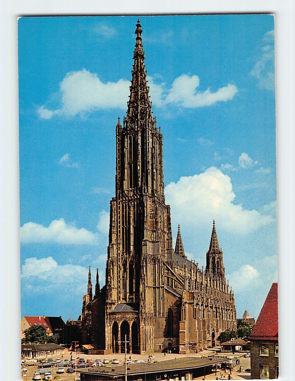 Postcard Highest church steeple of the world Ulm Germany