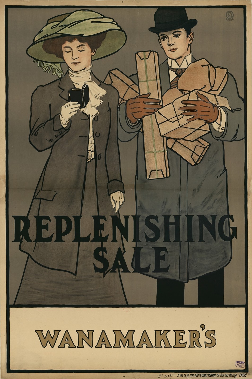 🛍️ Replenishing Sale Vintage Poster - Wanamaker's 1900s - 24x36” Premium Matte 🛍️ Replenishing Sale Vintage Poster - Wanamaker's 1900s - 24x36” Premium Matte