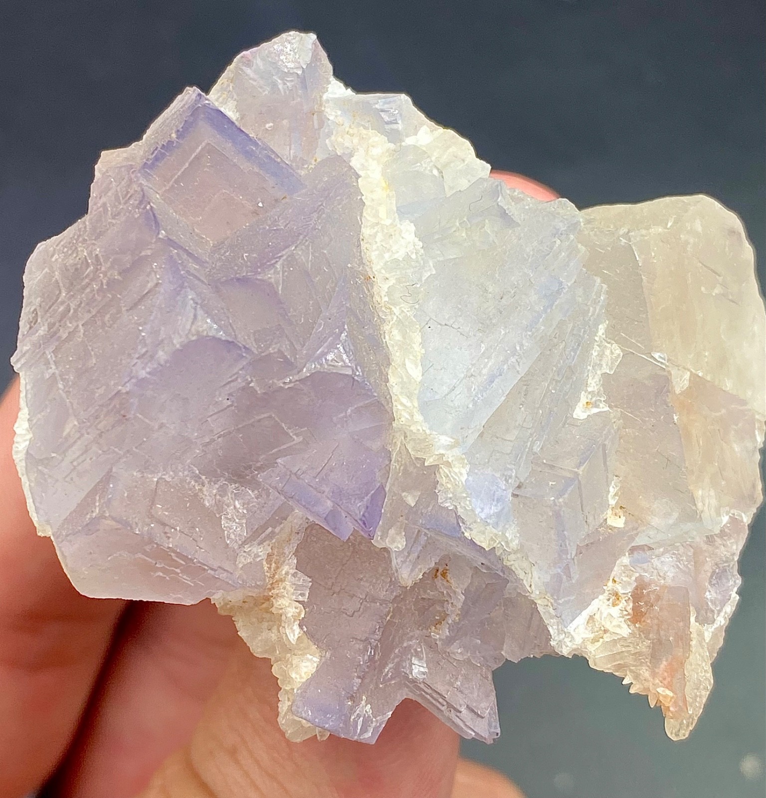 372 carat Bi colour unique fluorite crystal