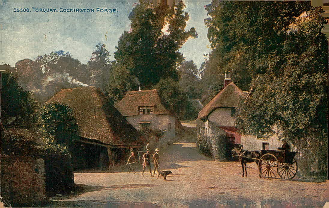 Vintage Torquay: Cockington Forge, England Postcard Vintage Torquay: Cockington Forge, England Postcard