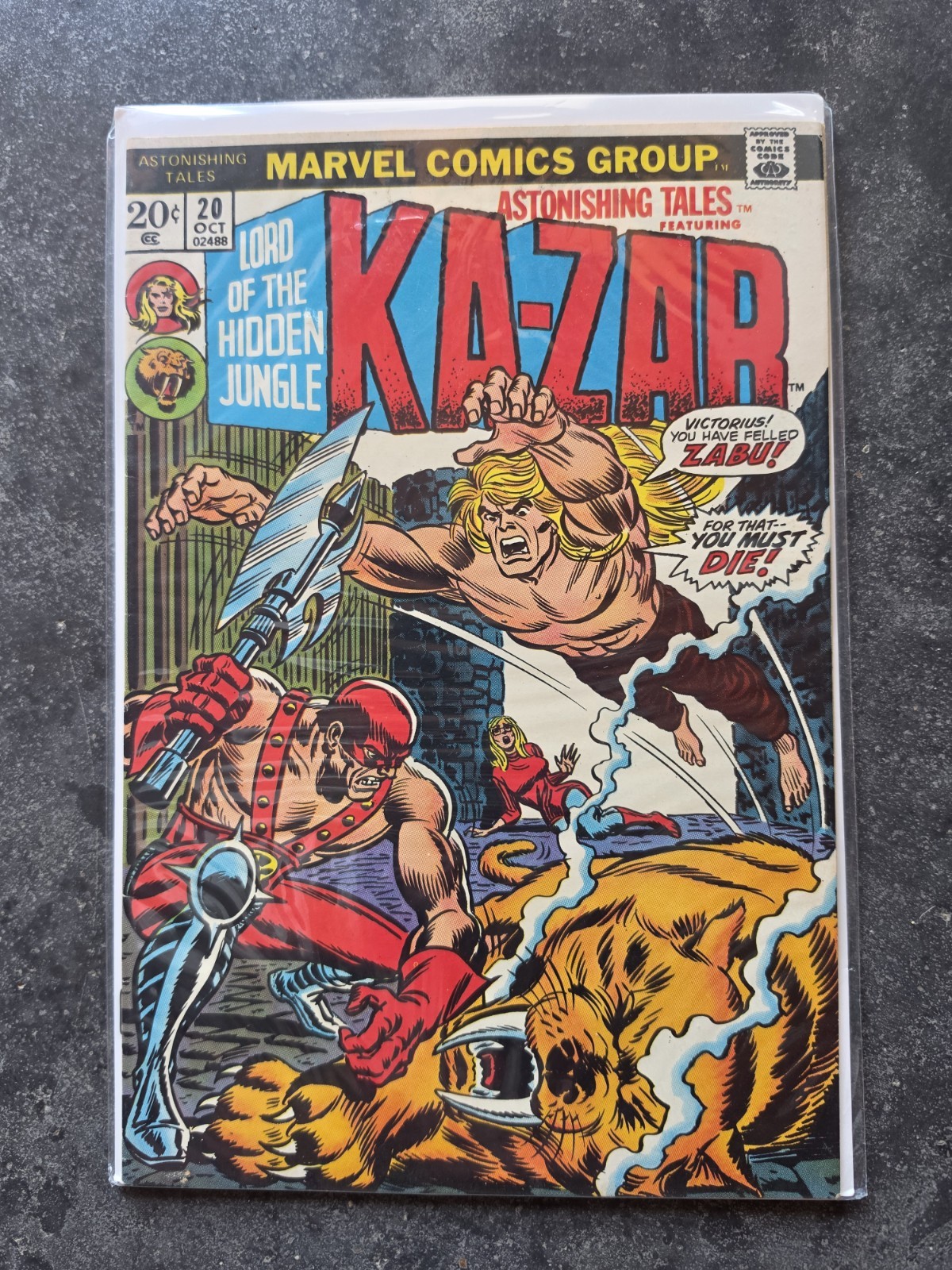 Astonishing Tales #20 Ka-Zar  Appearance Marvel Comics 1973 FN-VF