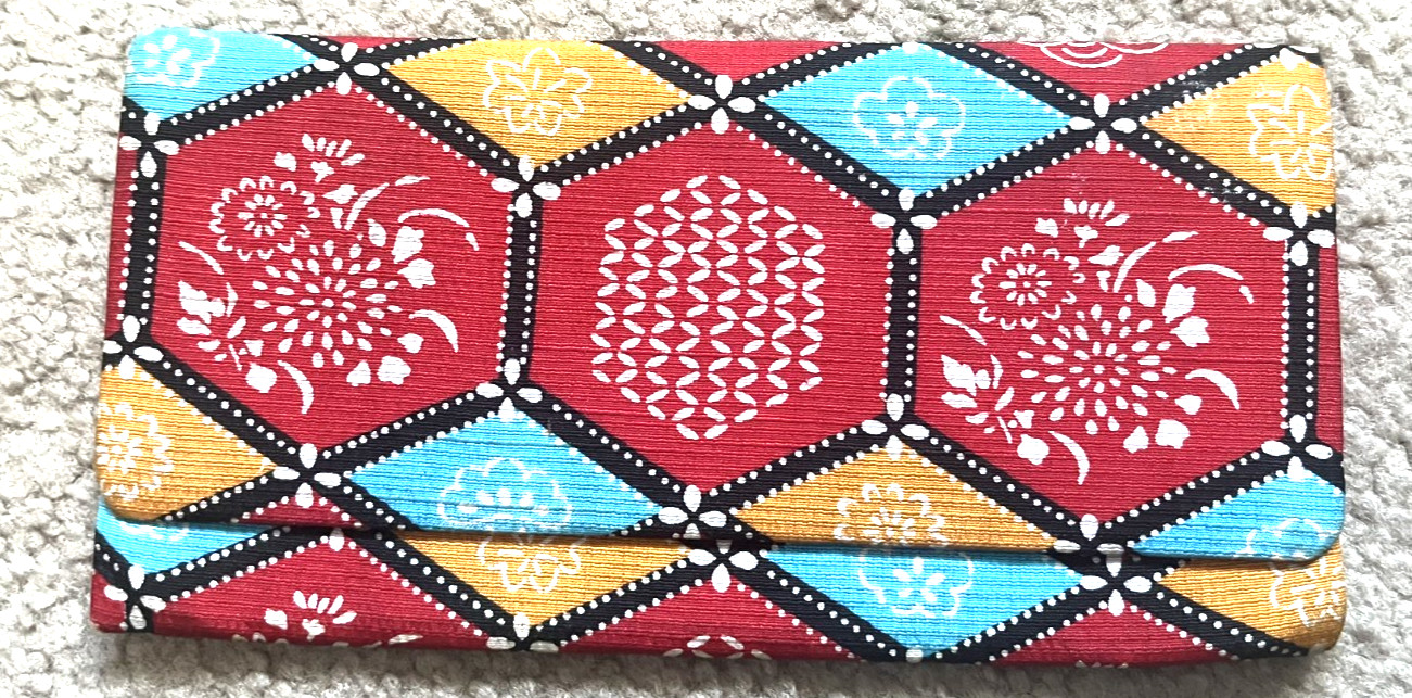 Vintage Traditional Japanese Fabric wallet 7\