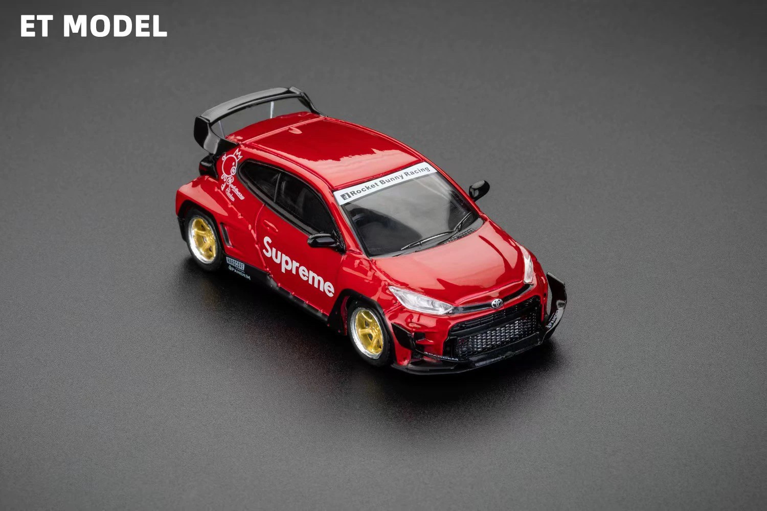 ET MODEL 1:64 GR Yaris Rocket Bunny Red Alloy Diecast Rare Model Car