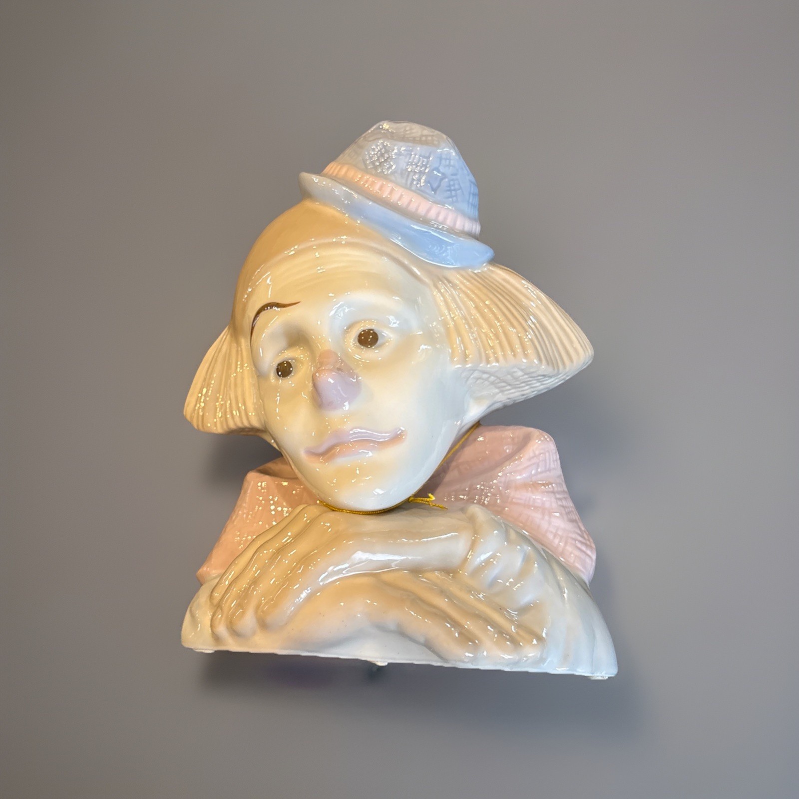 Vintage Meico Inc. Fine Porcelain Clown Bust By Paul Sebastian “Sad Feelings”