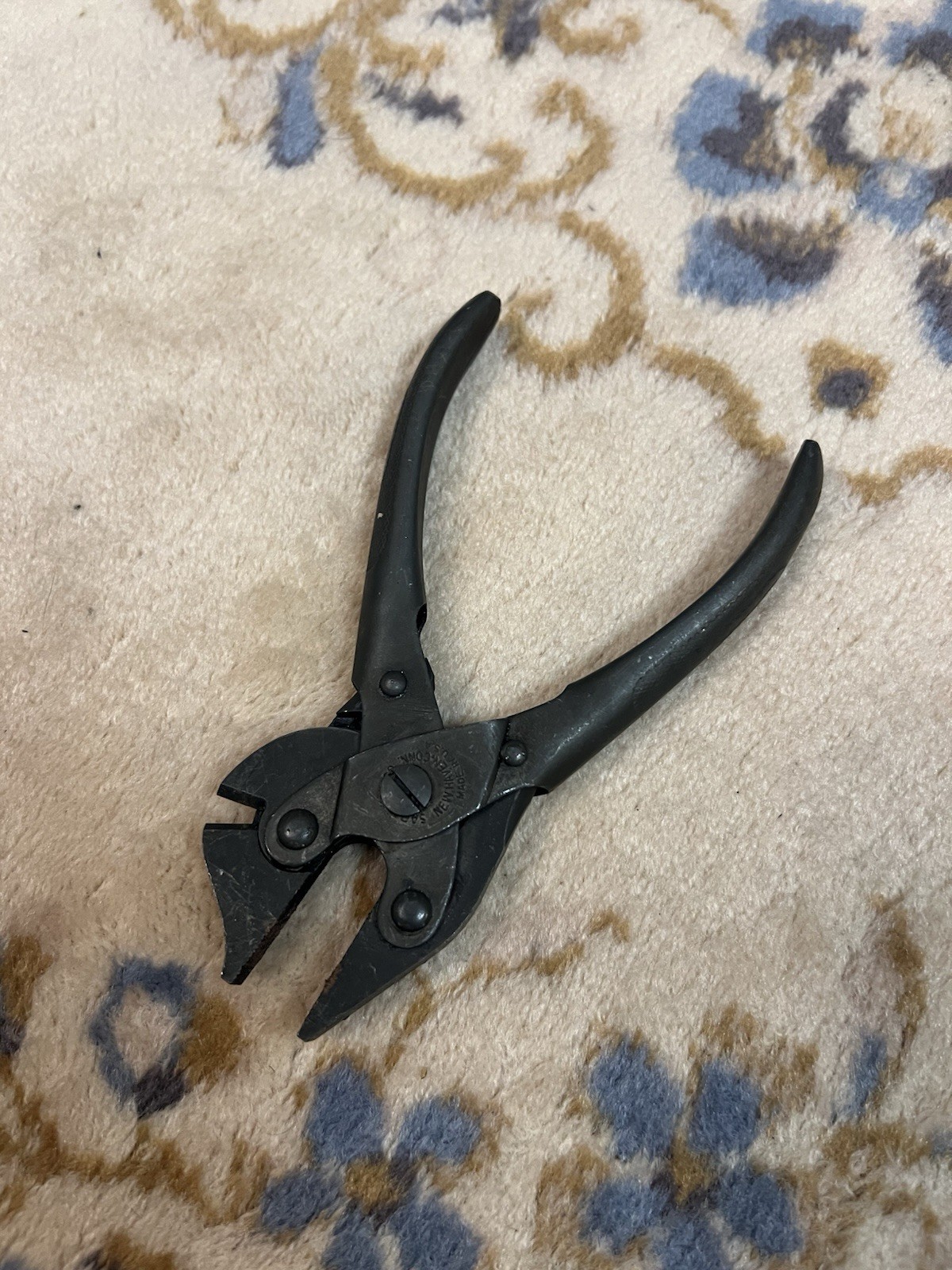 Vtg Sargent & Co Bernard 6 1/2” Parallel Pliers w/ Side Cutters New Haven CT USA