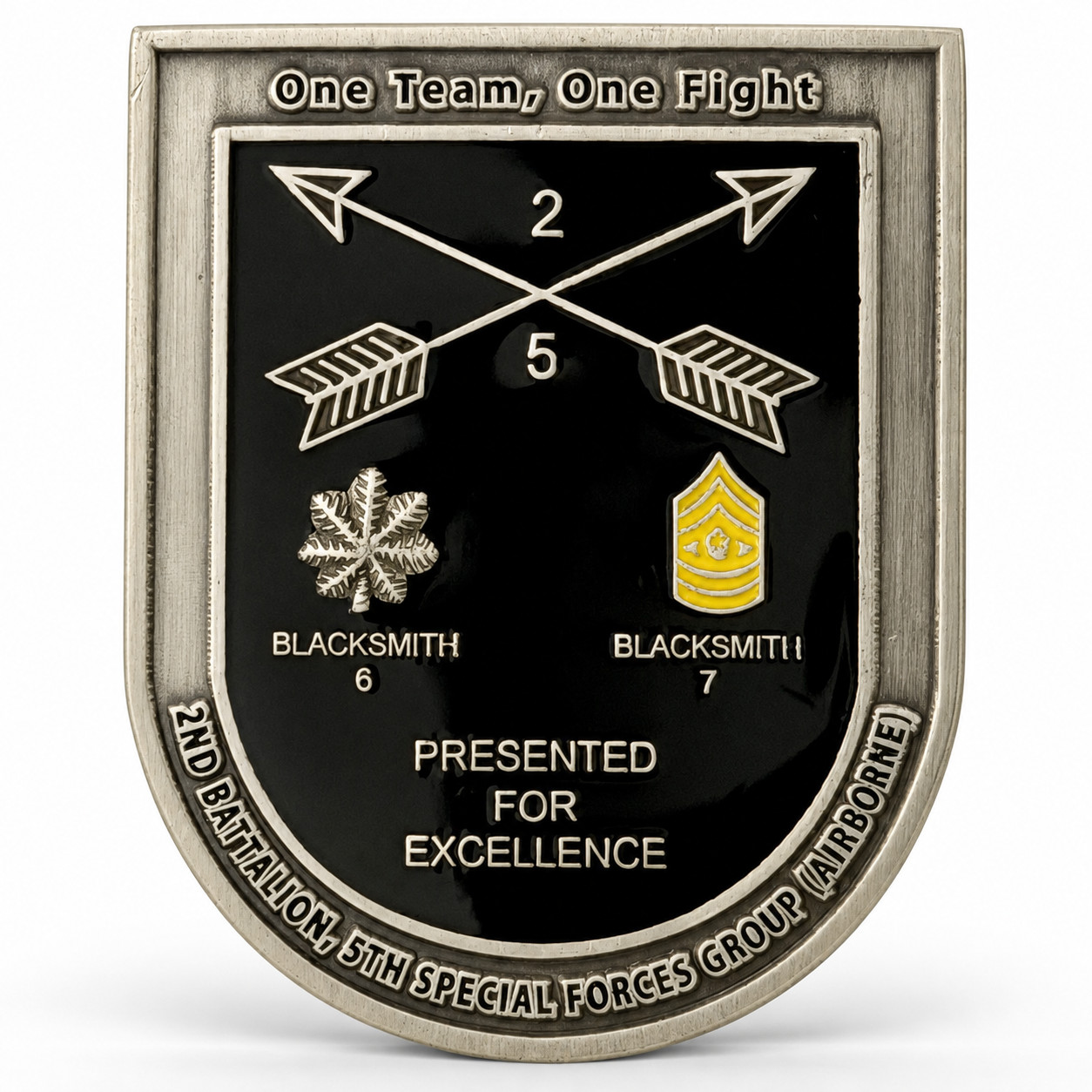 5th Special Forces Group 2nd BN Blacksmith 6 7 CSM Commander Challenge Coin