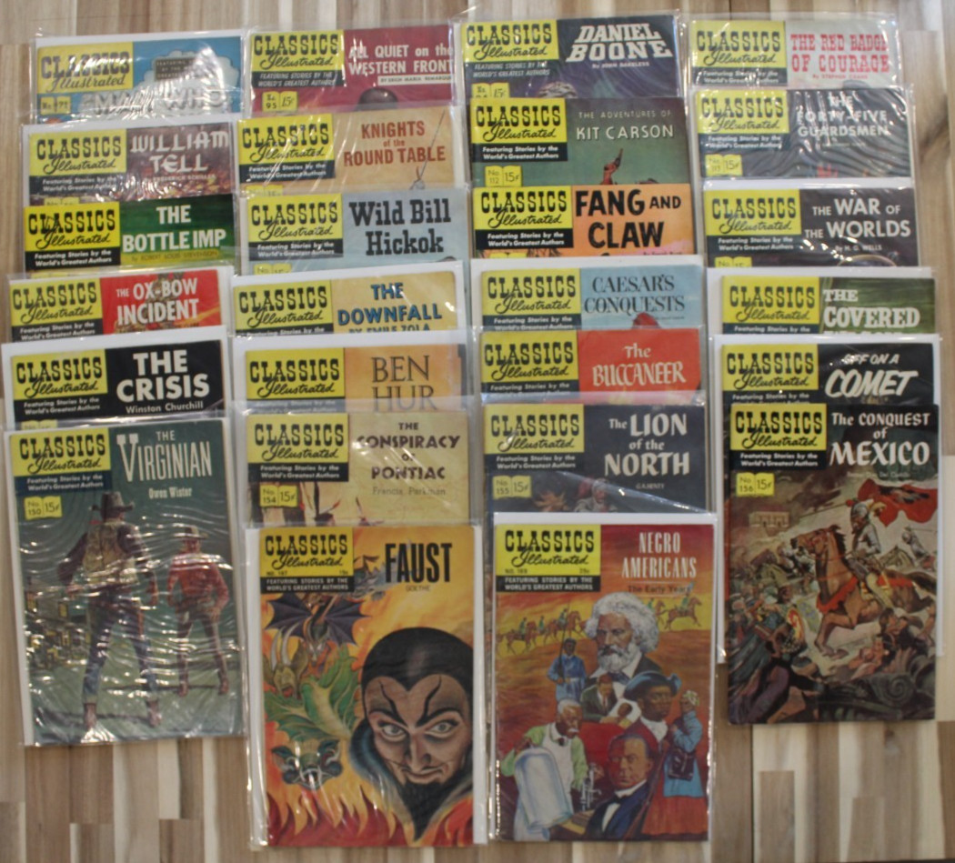 CLASSICS ILLUSTRATED COMICS LOT OF 26   All Originals